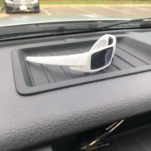 White polarized Oakley Gascans